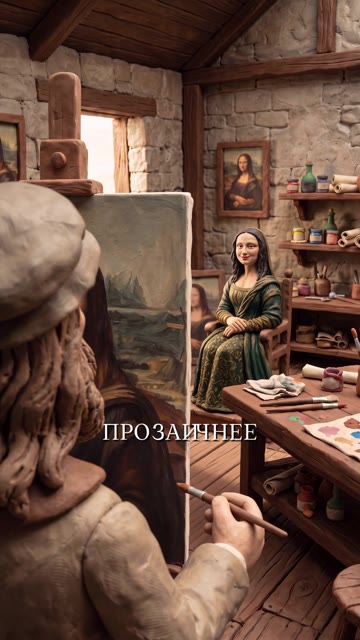 Персонажи: мастерская скульптора и ожившие персонажи